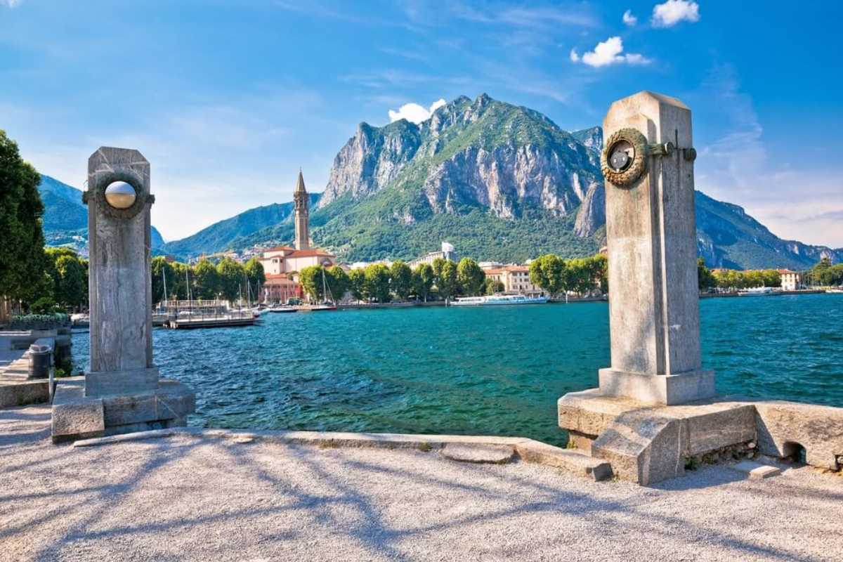 Panorama del Parco Comunale di Lecco con vista sul Lago di Como